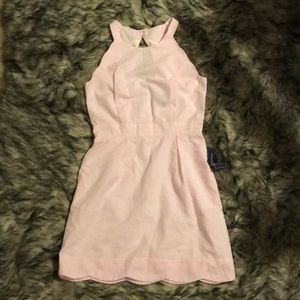 Lauren James pink searsucker dress